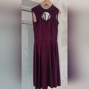 Plum Sleeveless Dance Dress
